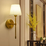 Double Wall Lights for Living Room Brass
