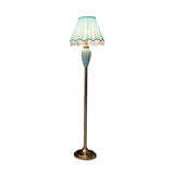 Blue Ceramic Corner Decorative Floor Lamp