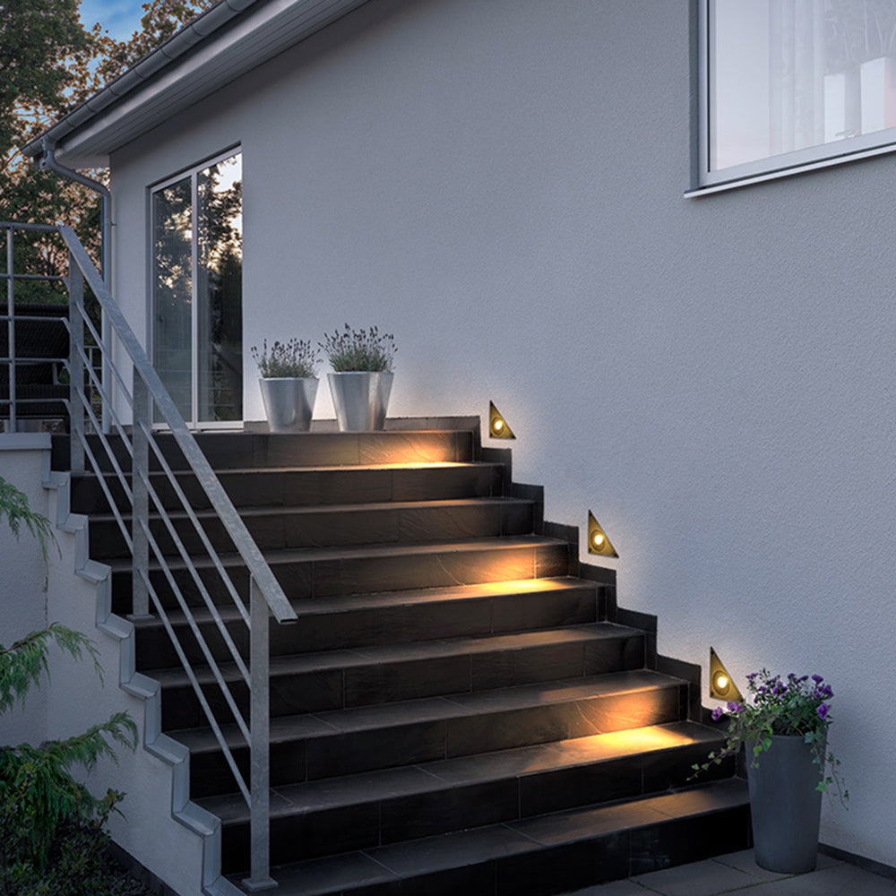 Triangle Motion Sensor Step Outdoor Lights