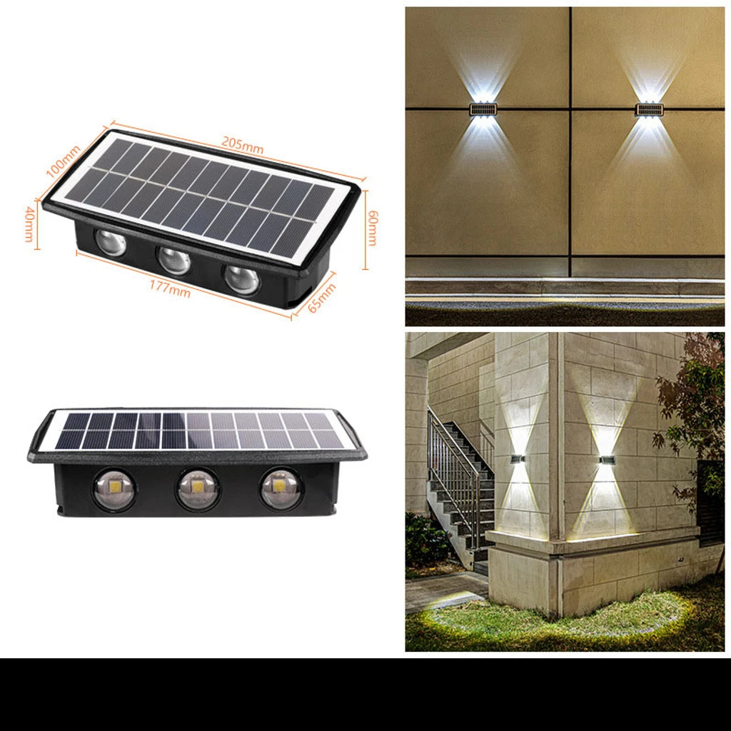 Waterproof Solar Powered Outdoor Wall Decor Light