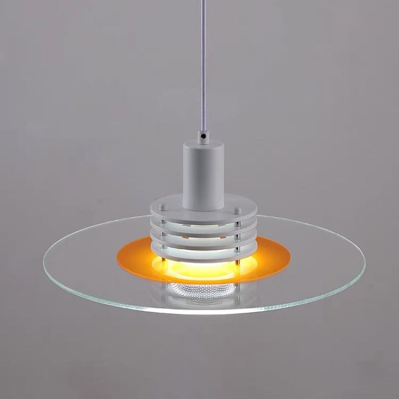 Circular Single-Head Modern Bedroom Pendant Light