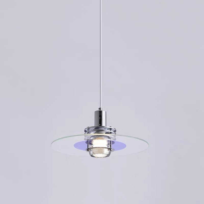 Circular Single-Head Modern Bedroom Pendant Light