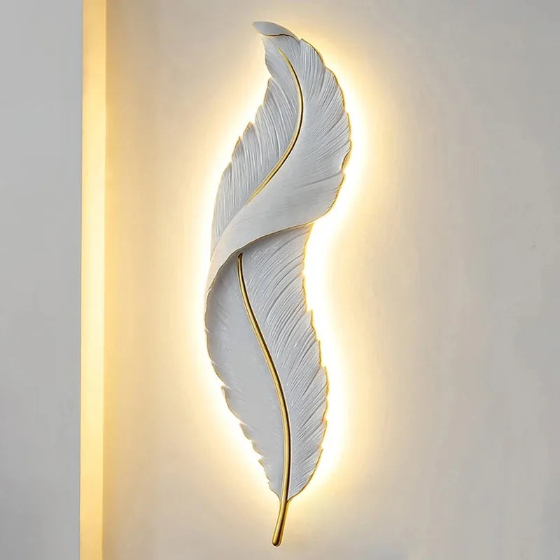 Indoor Lighting Feather Wall Lamps