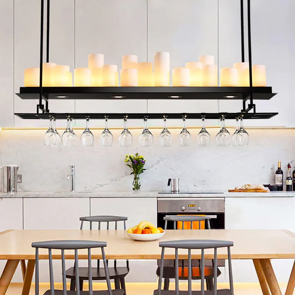 Candle Holder Black Dining Room Pendant Light