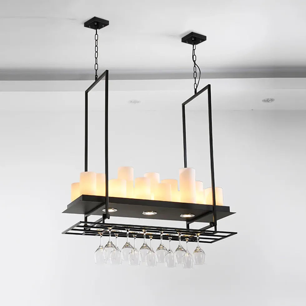 Candle Holder Black Dining Room Pendant Light