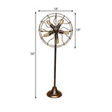 Fan-Shaped Vintage Industrial Style Floor Lamp