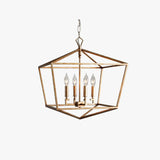 Geometric Cage Candelabra-style Vintage Industrial Ceiling Light