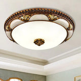 Brass Round Vintage Ceiling Light