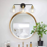 Glass Lampshade Vintage Bathroom Wall Lights