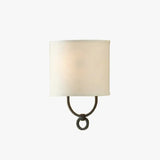 Ring Shaped Fabric White Modern Wall Lights