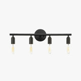 Light Bulb Black Industrial Bathroom Wall Lights