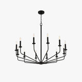 Black Metal Modern LED Chandelier