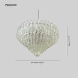 Pyramid Crystal for Living Room Pendant Light