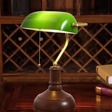 Green Vintage Curved Desk Lamp