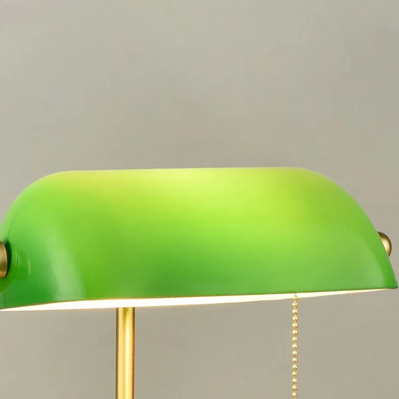 Green Vintage Curved Desk Lamp