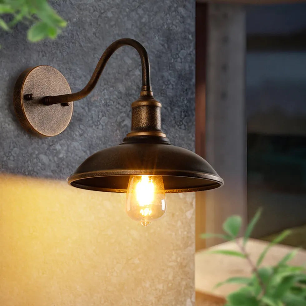 Gooseneck Wall Light Vintage Outdoor