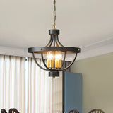 Round Metal Construction Industrial Vintage Pendant Light