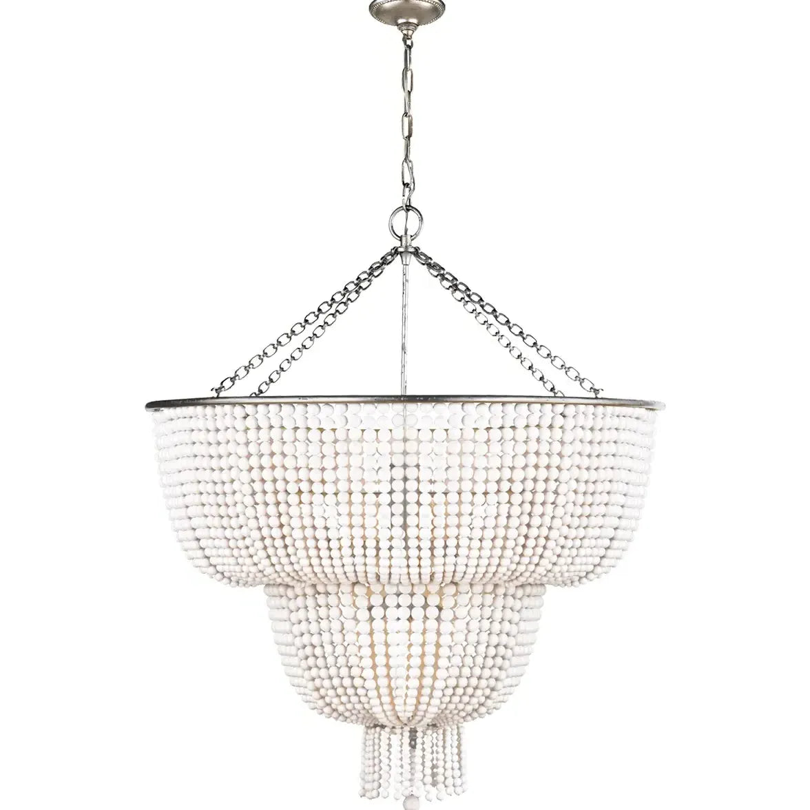 Multi-layered Crystal White Chandelier Pendant Light