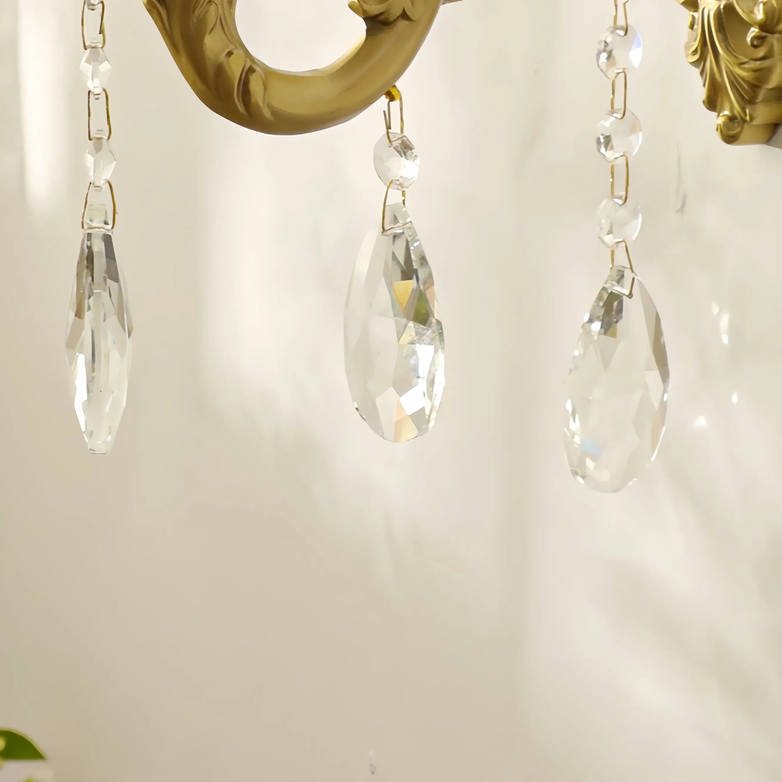 french vintage wall lights crystal