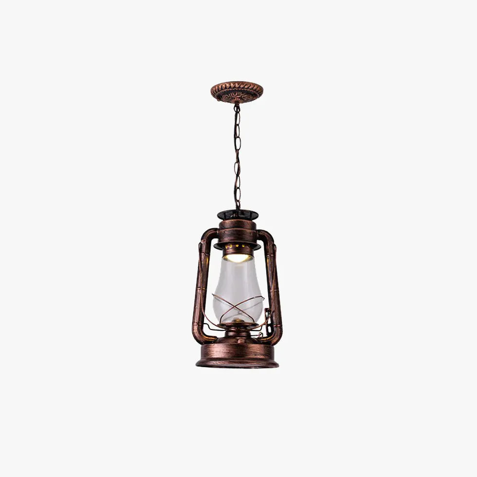 Lantern-Shaped Vintage Industrial Pendant Light