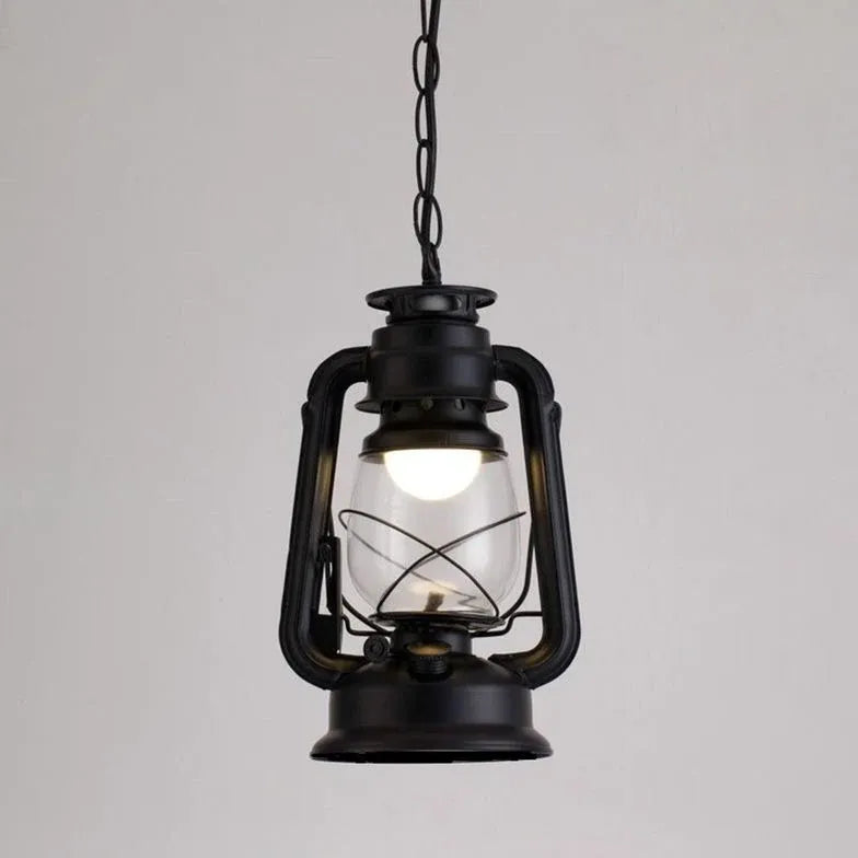 Lantern-Shaped Vintage Industrial Pendant Light