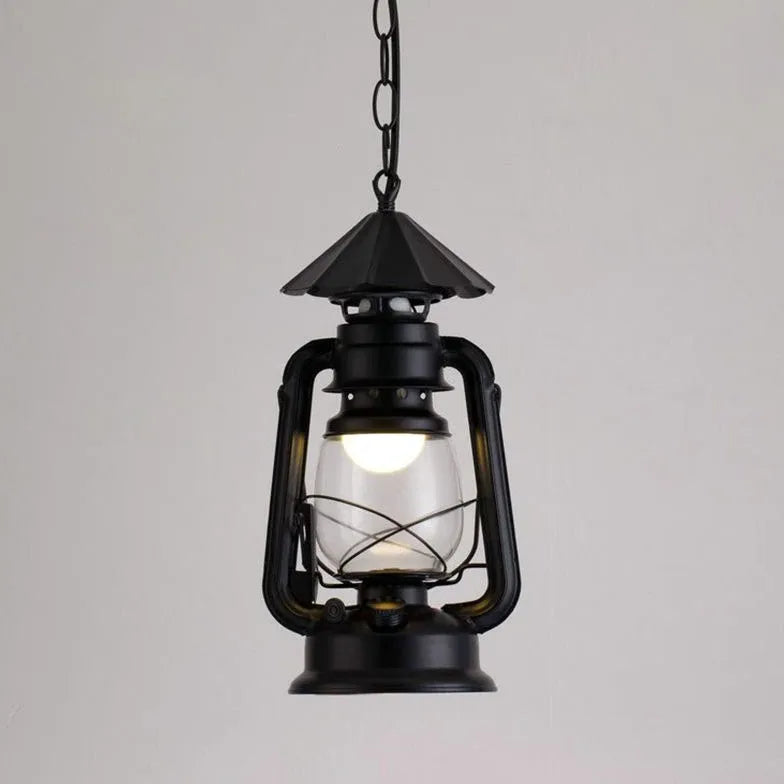 Lantern-Shaped Vintage Industrial Pendant Light