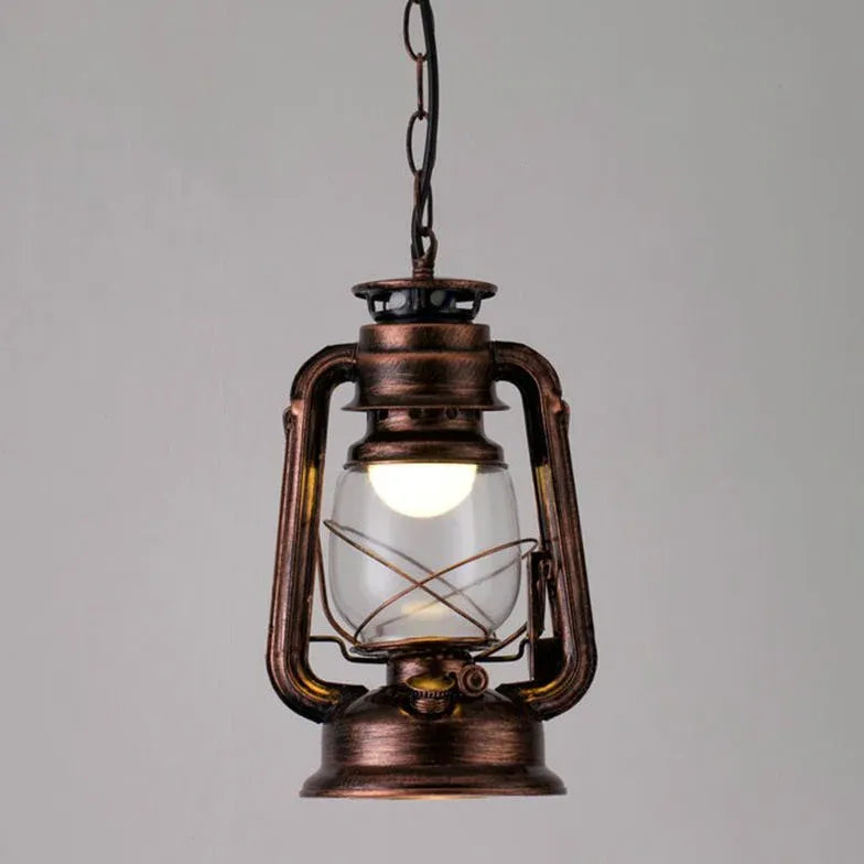 Lantern-Shaped Vintage Industrial Pendant Light