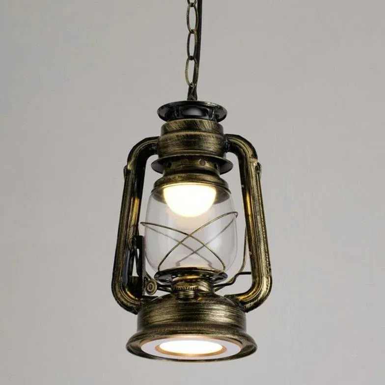 Lantern-Shaped Vintage Industrial Pendant Light
