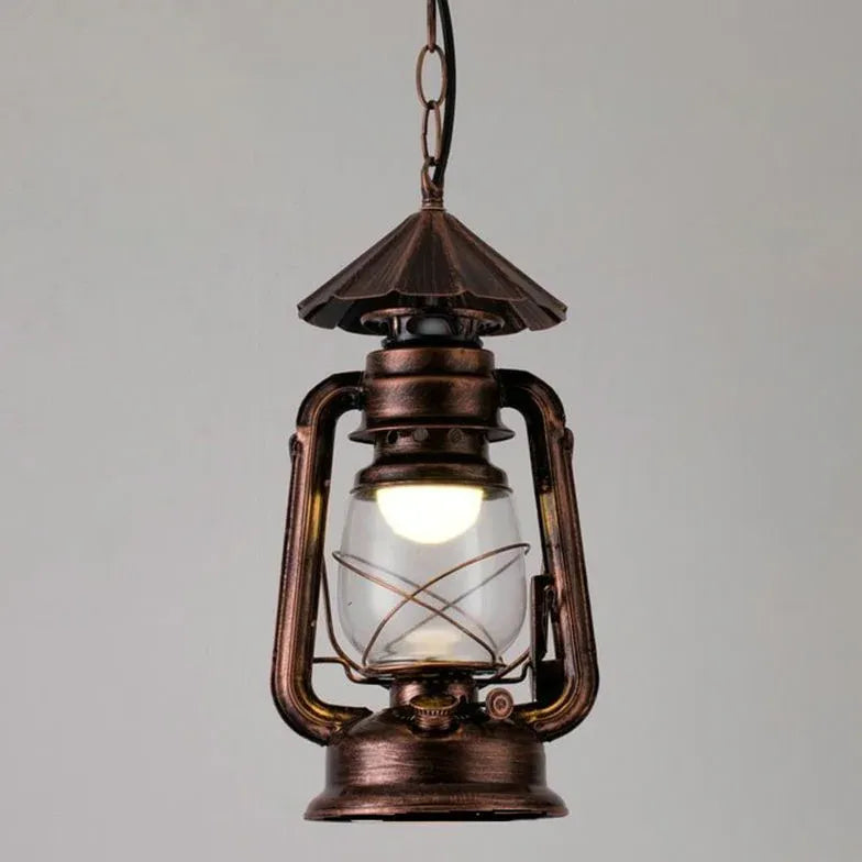 Lantern-Shaped Vintage Industrial Pendant Light
