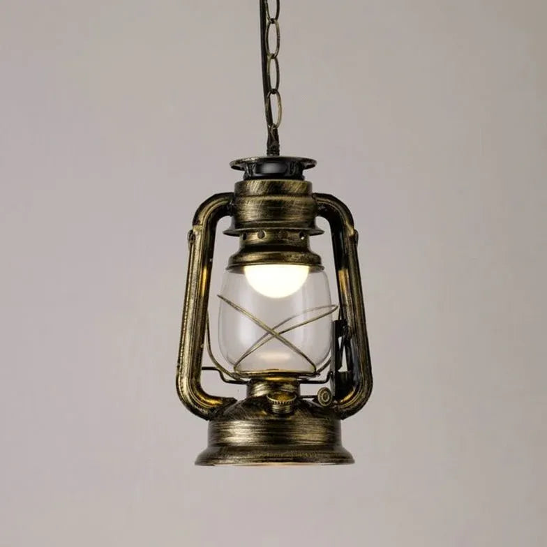 Lantern-Shaped Vintage Industrial Pendant Light