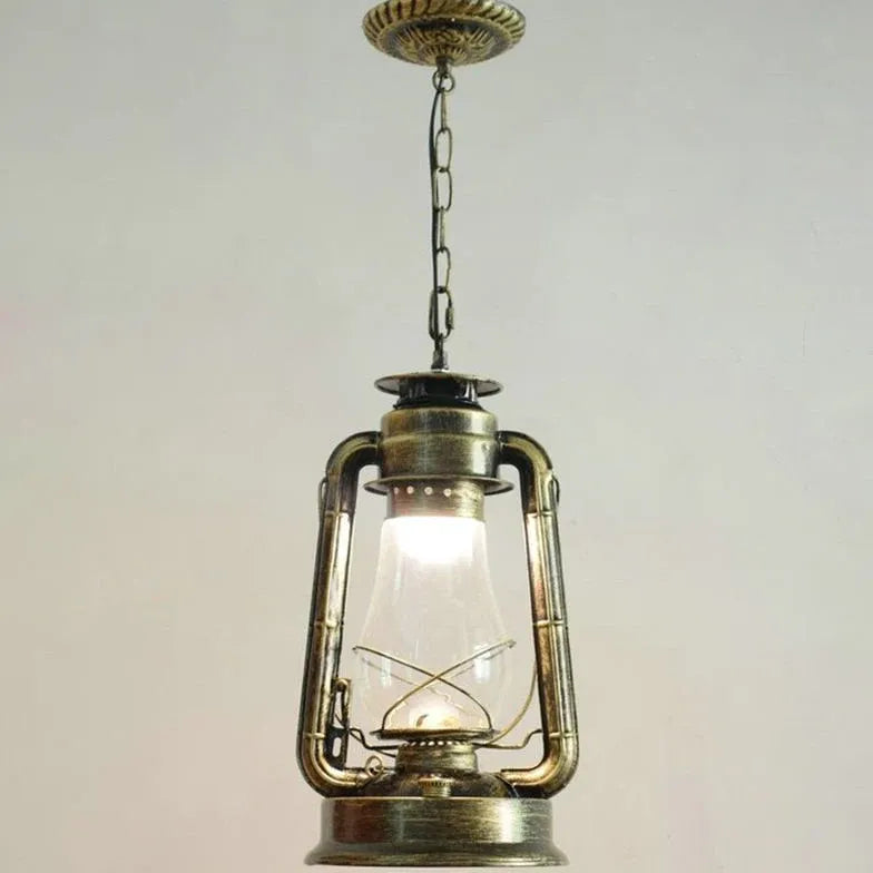 Lantern-Shaped Vintage Industrial Pendant Light