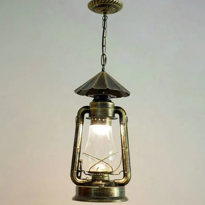 Lantern-Shaped Vintage Industrial Pendant Light