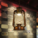 Lantern-Shaped Vintage Industrial Pendant Light