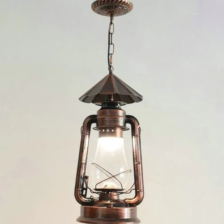 Lantern-Shaped Vintage Industrial Pendant Light