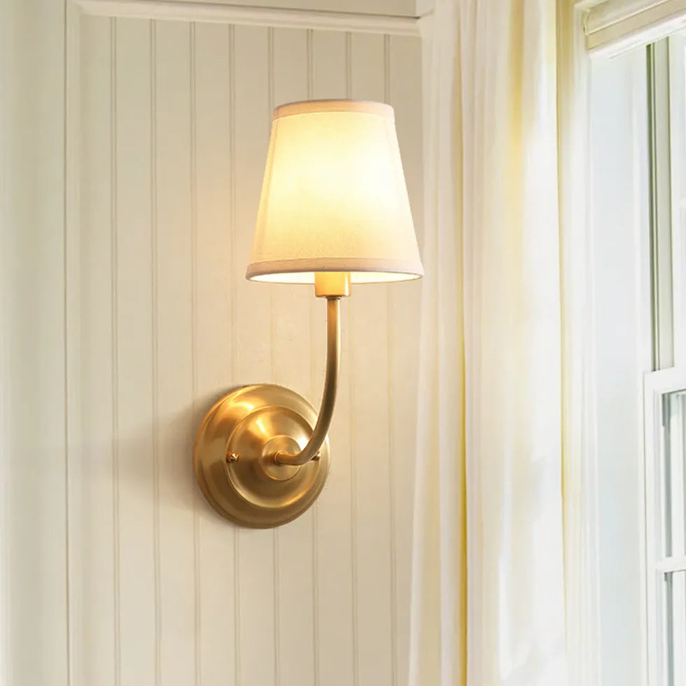 fabric wall lights indoor gold