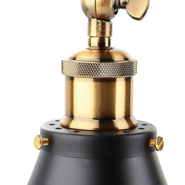 Cone Industrial Black Wall Lamps