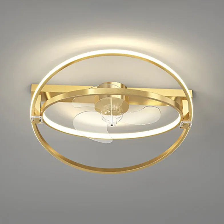 Flower-shaped Design LED Modern Ceiling Fan Light