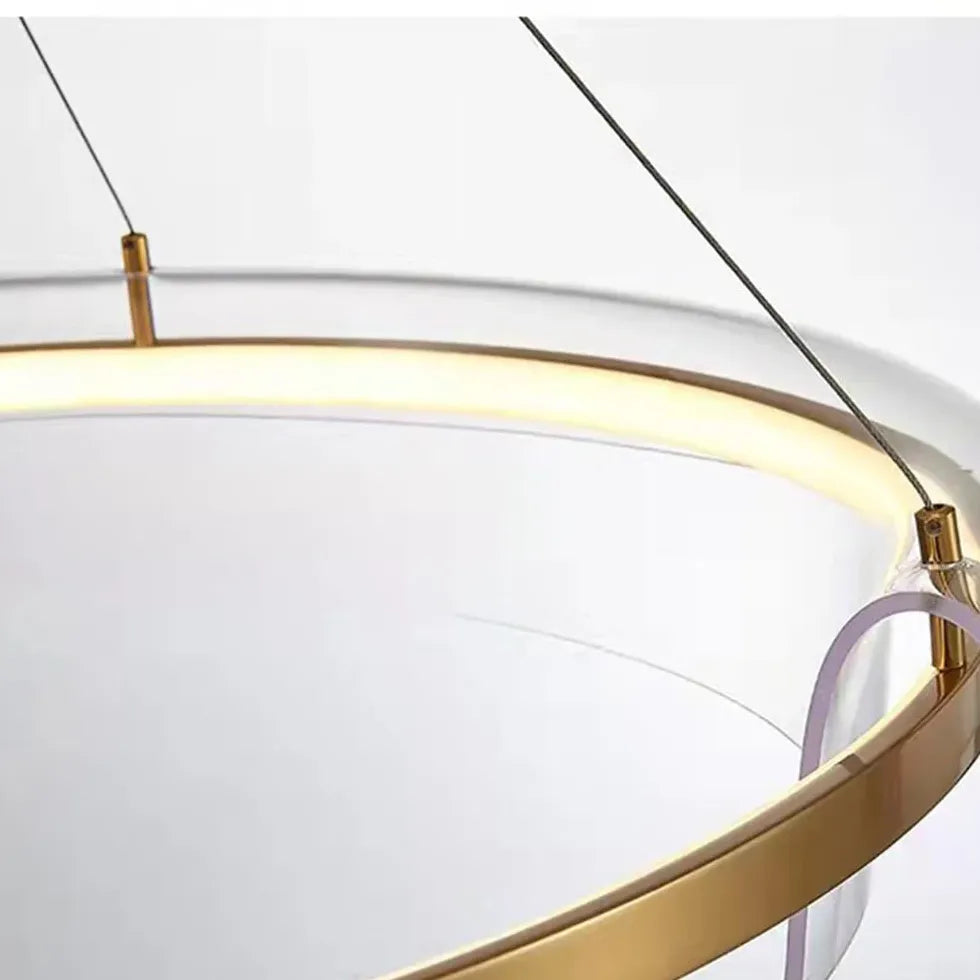 Ring Design Gold Modern Minimalist Pendant Light