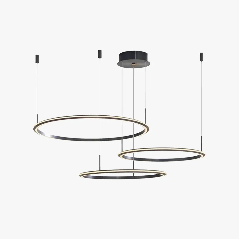 Single Ring Design Thin Wire Modern LED Pendant Light