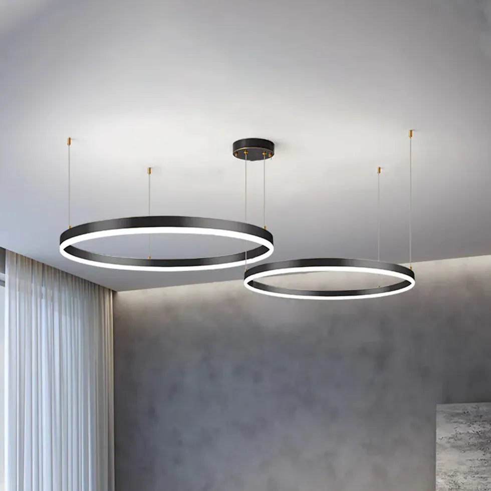 circle led modern pendant light