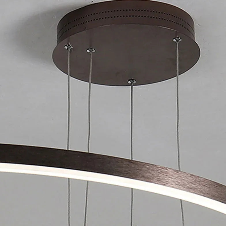 circle led modern pendant light