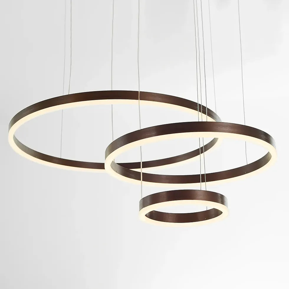 circle led modern pendant light