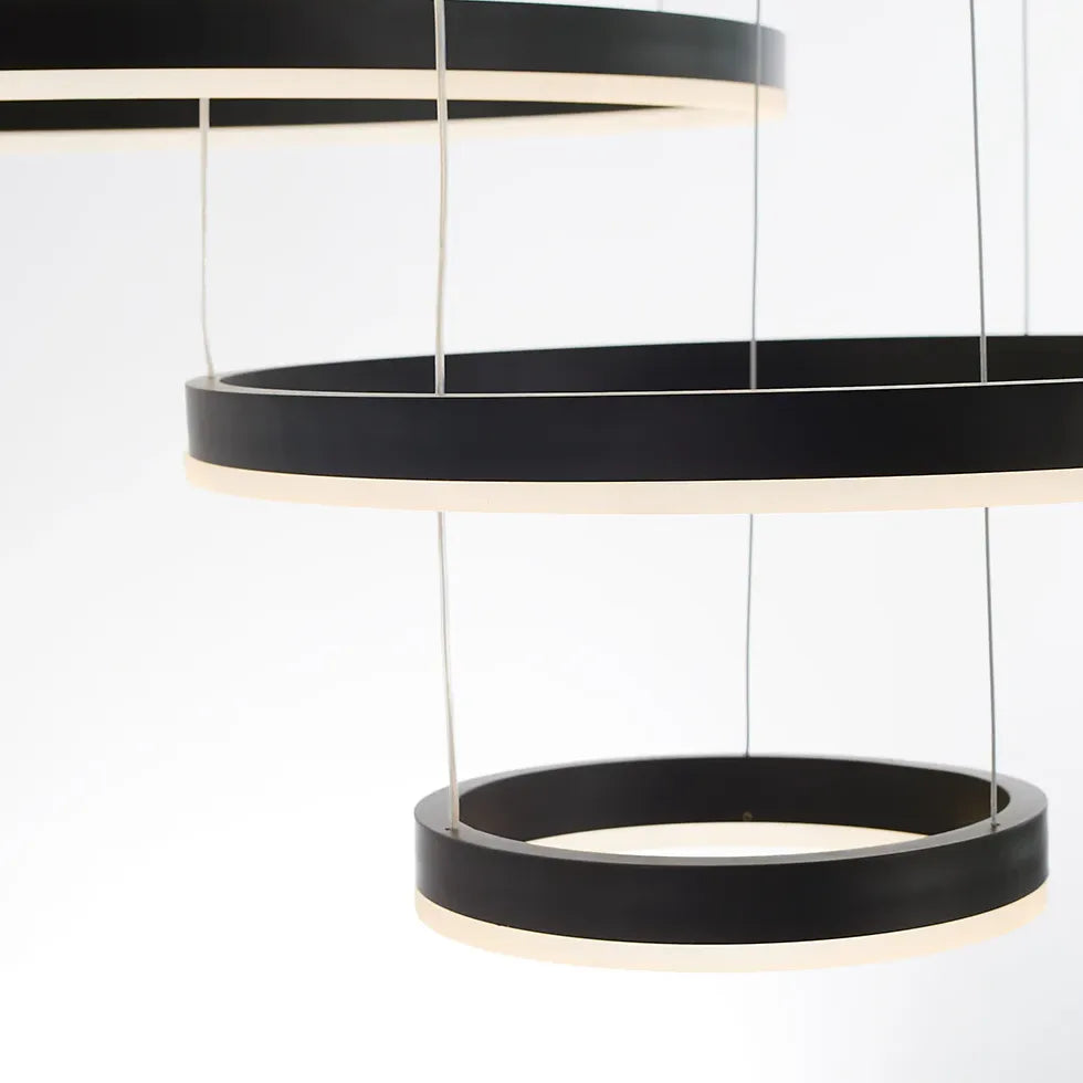 circle led modern pendant light