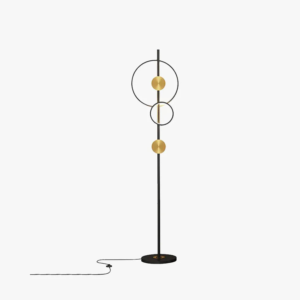 Multi-Circle Metal Modern Floor Lamp