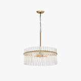 Ring Crystal Gold Living Room Pendant Light