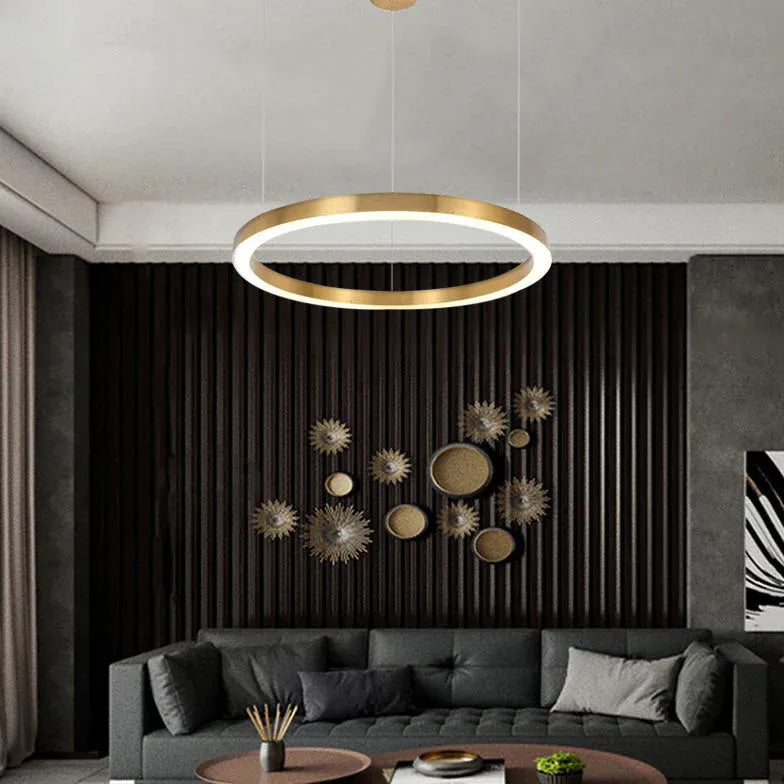 Multi-Ring Gold LED for Pendant Light