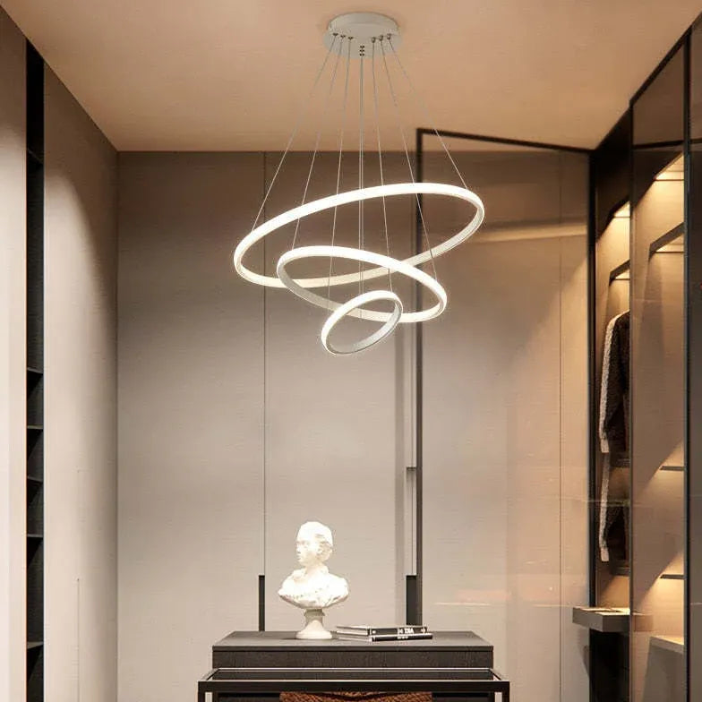 ring-shaped led modern pendant light