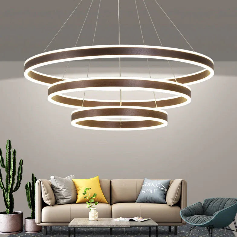 Multi-Layer Ring Lighting Modern LED Pendant Light