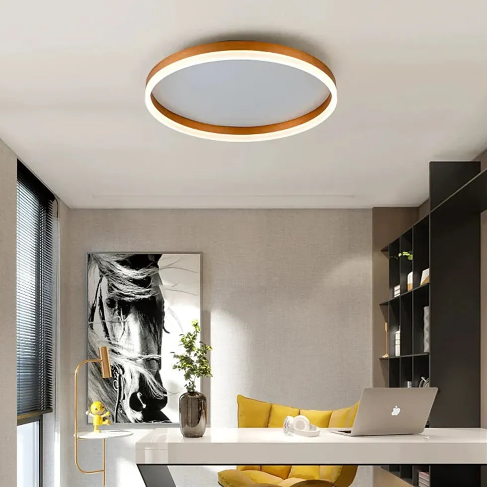 Circular Hollow Modern LED Flush Ceiling Lights