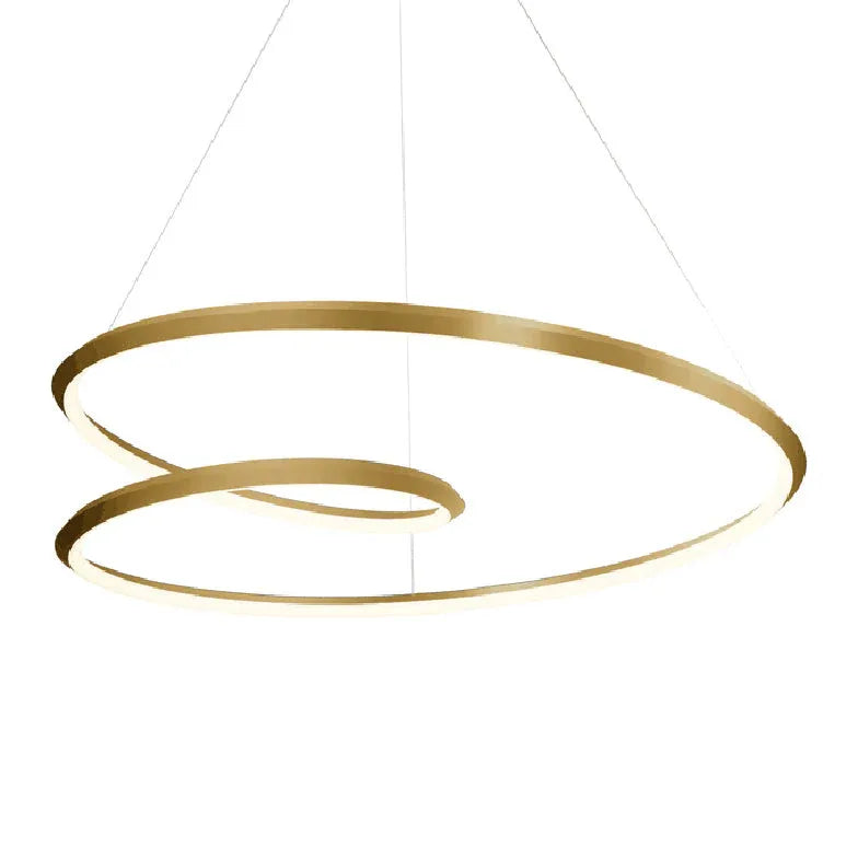 Ring-Shaped Design Gold Modern Pendant Light